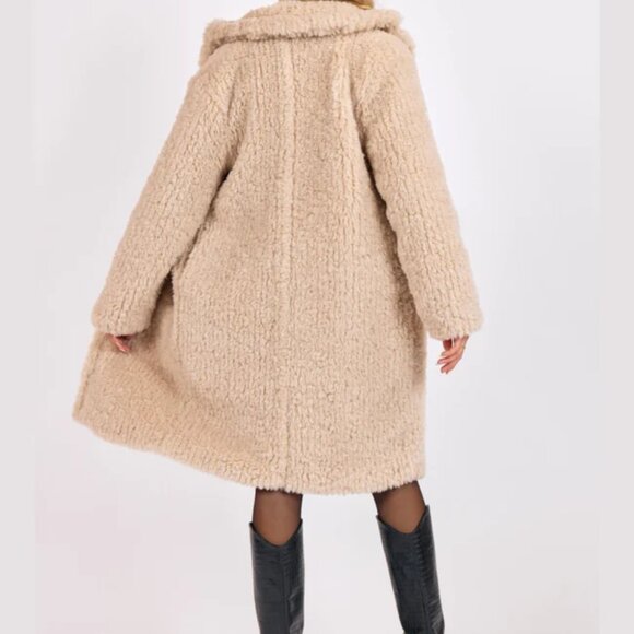 Sage the label Rendezvous wubby fur collar coat - Picture 2 of 4